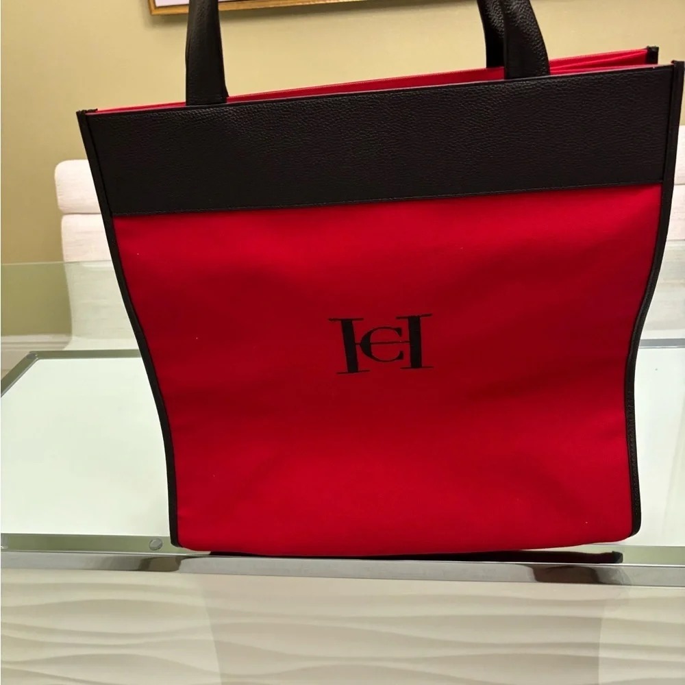 Carolina Herrera Good Girl Red and Black Tote Bag